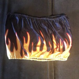 Stretchy Romwe Flame Bandeau